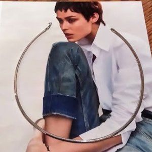 Sterling Silver Omega Necklace